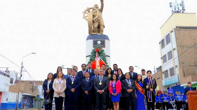La Municipalidad de Huaral saluda a la Marina de Guerra del Perú en su día y conmemora el 144 aniversario del Combate Naval de Angamos, donde se inmoló el héroe nacional Miguel Grau