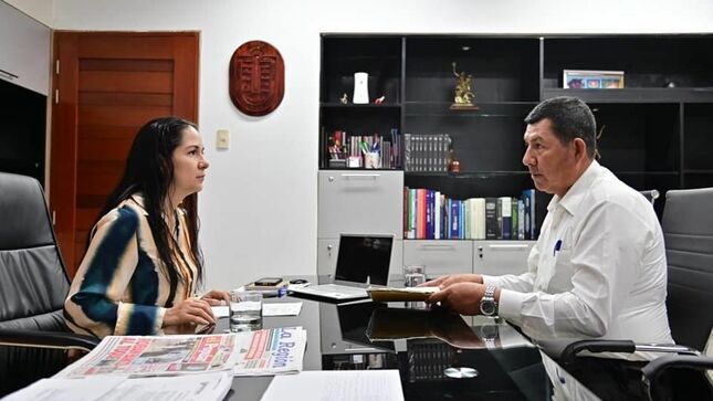 Maynas recibe al presidente del sindicato regional de periodistas para promover la comunicación y la libertad de prensa