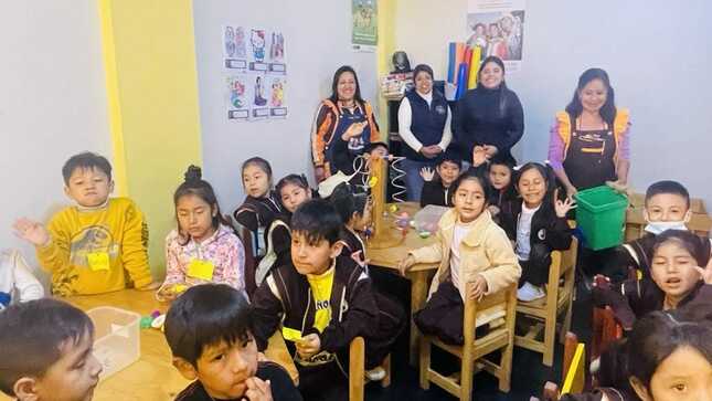 Niños del colegio San Antonio conocieron de una forma lúdica la labor de la DEMUNA