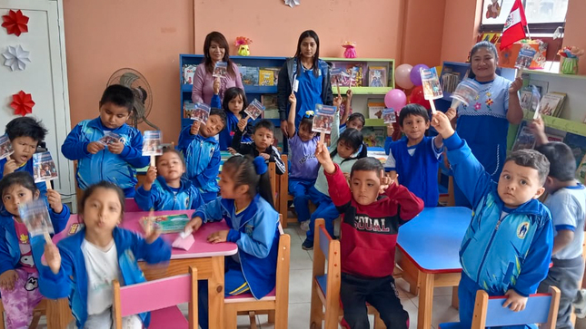 MUNICIPALIDAD DE HUAURA CELEBRA EL DÍA INTERNACIONAL DE LAS BIBLIOTECAS PROMOVIENDO LA LECTURA ENTRE NIÑOS Y ADOLESCENTES EN SU BIBLIOTECA 
