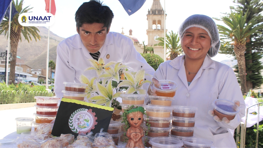 Estudiantes presentan turrón de cereales y granos andinos sin gluten