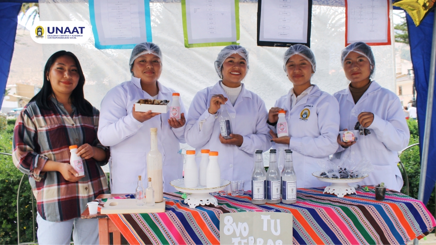 Estudiantes presentan turrón de cereales y granos andinos sin gluten