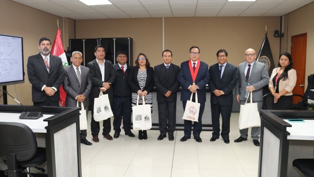 Corte de Lima Sur compartió experiencias con sus pares de Piura sobre nuestra Unidad de Flagrancia Delictiva 