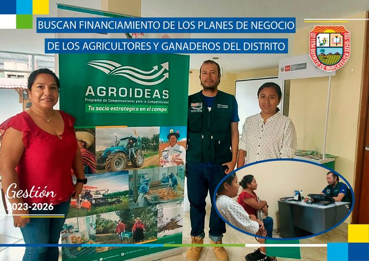 Buscan Financiamiento De Los Planes De Negocio De Los Agricultores Y Ganaderos Del Distrito.