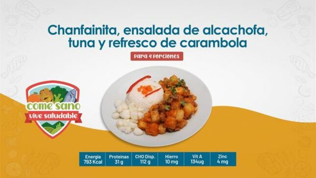 el Ministerio de Salud nos brinda una nueva recomendación para el almuerzo familiar. 