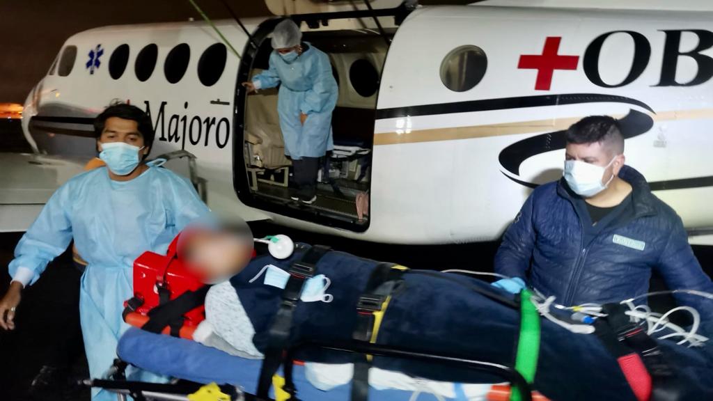 Joven herida por bala en el rostro arribó a Lima para ser atendida en hospital Hipólito Unanue