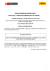 Vista preliminar de documento Aviso Ampliación de Plazo - Analista de sistemas para proyectos vinculados al desarrollo de la nueva plataforma de contratación pública