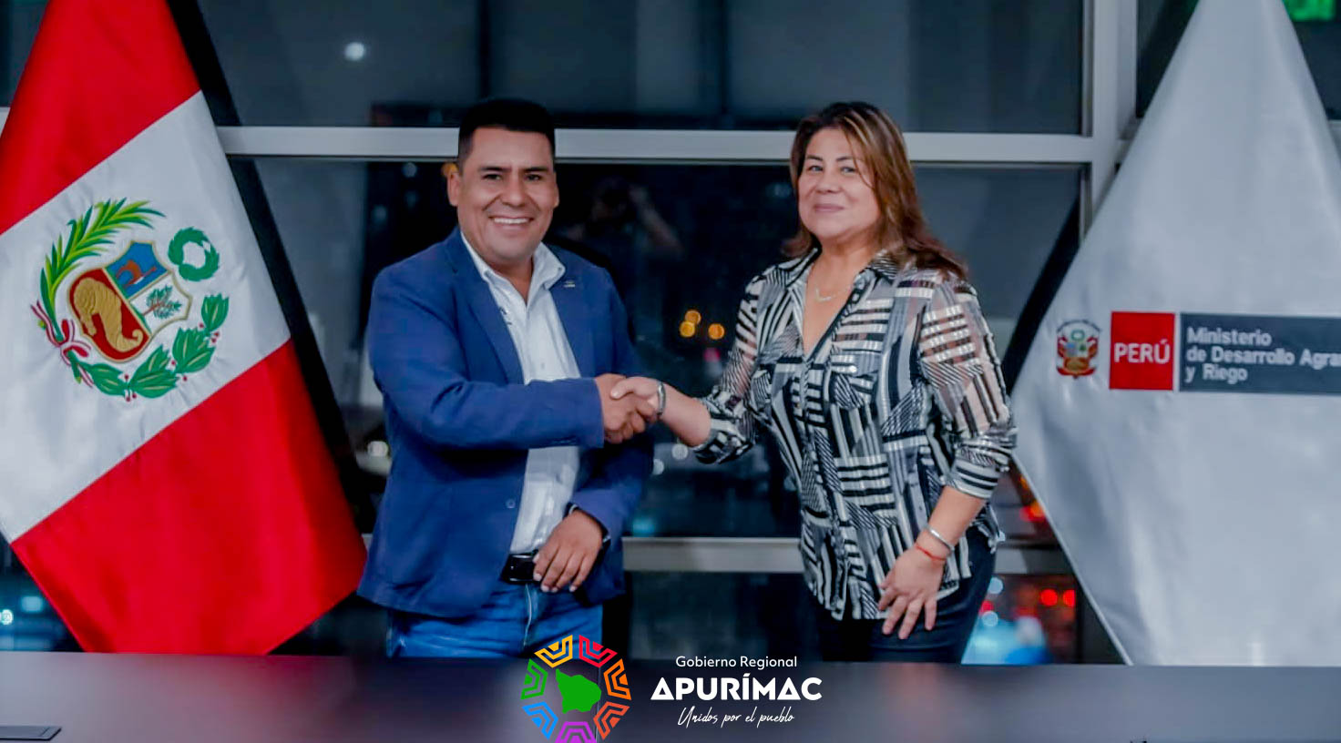 Gobernador Regional y Ministra de Agricultura concretaron acciones para atender emergencias por déficit hídrico en la región Apurímac
