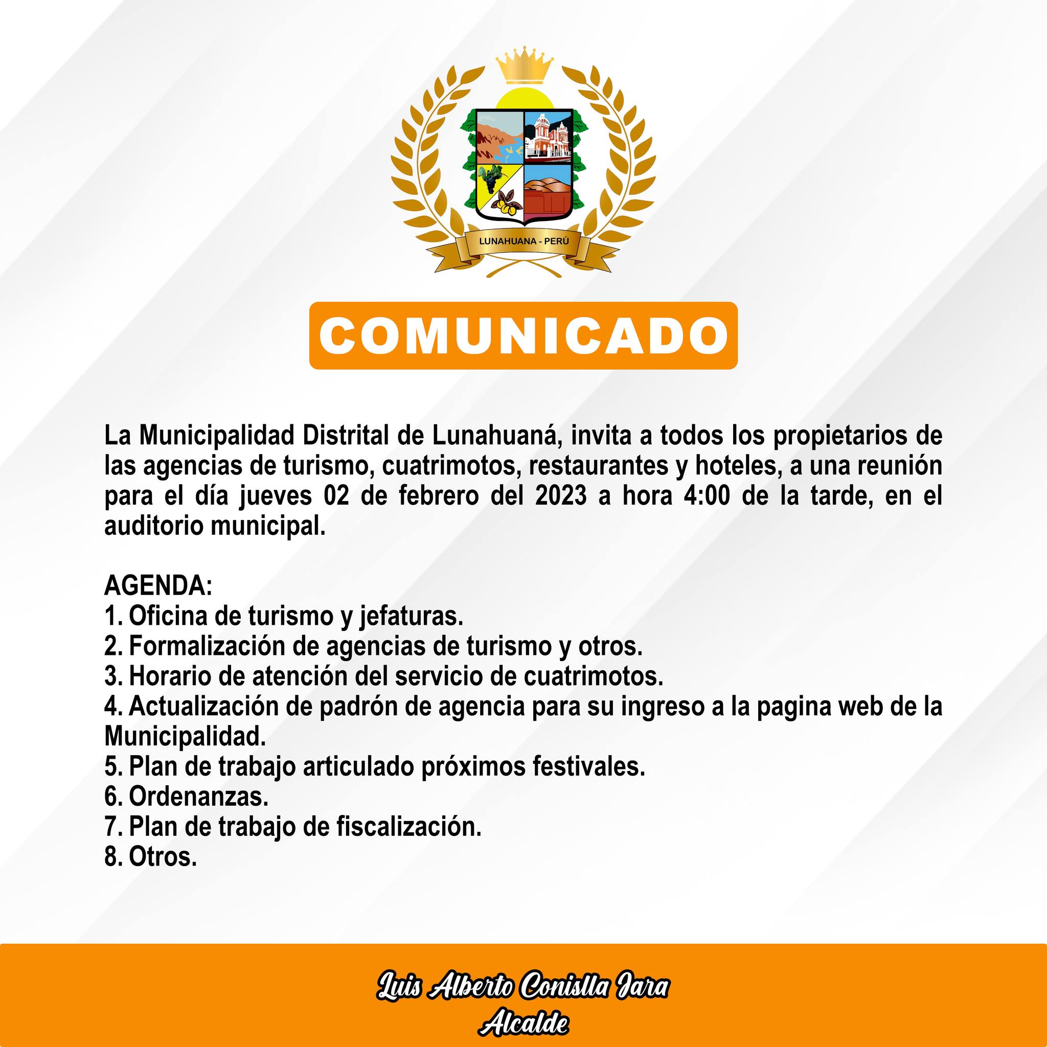 🟠Comunicado a todo el Público en General🟠