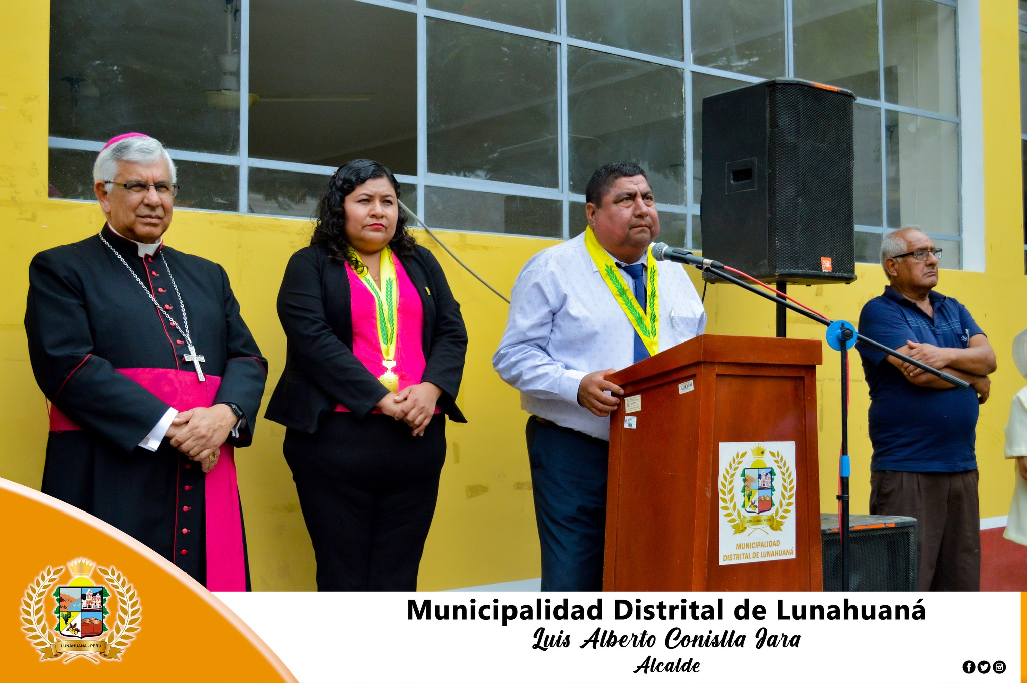 🟠La Entidad Municipal del Distrito de Lunahuaná realizó un homenaje al Señor de los Milagros🟠