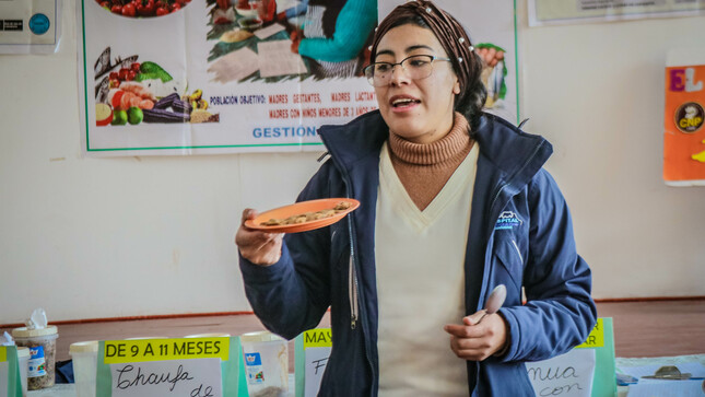 Municipalidad de Carabaya continúa con el taller de alimentación saludable dirigido a madres macusaneñas