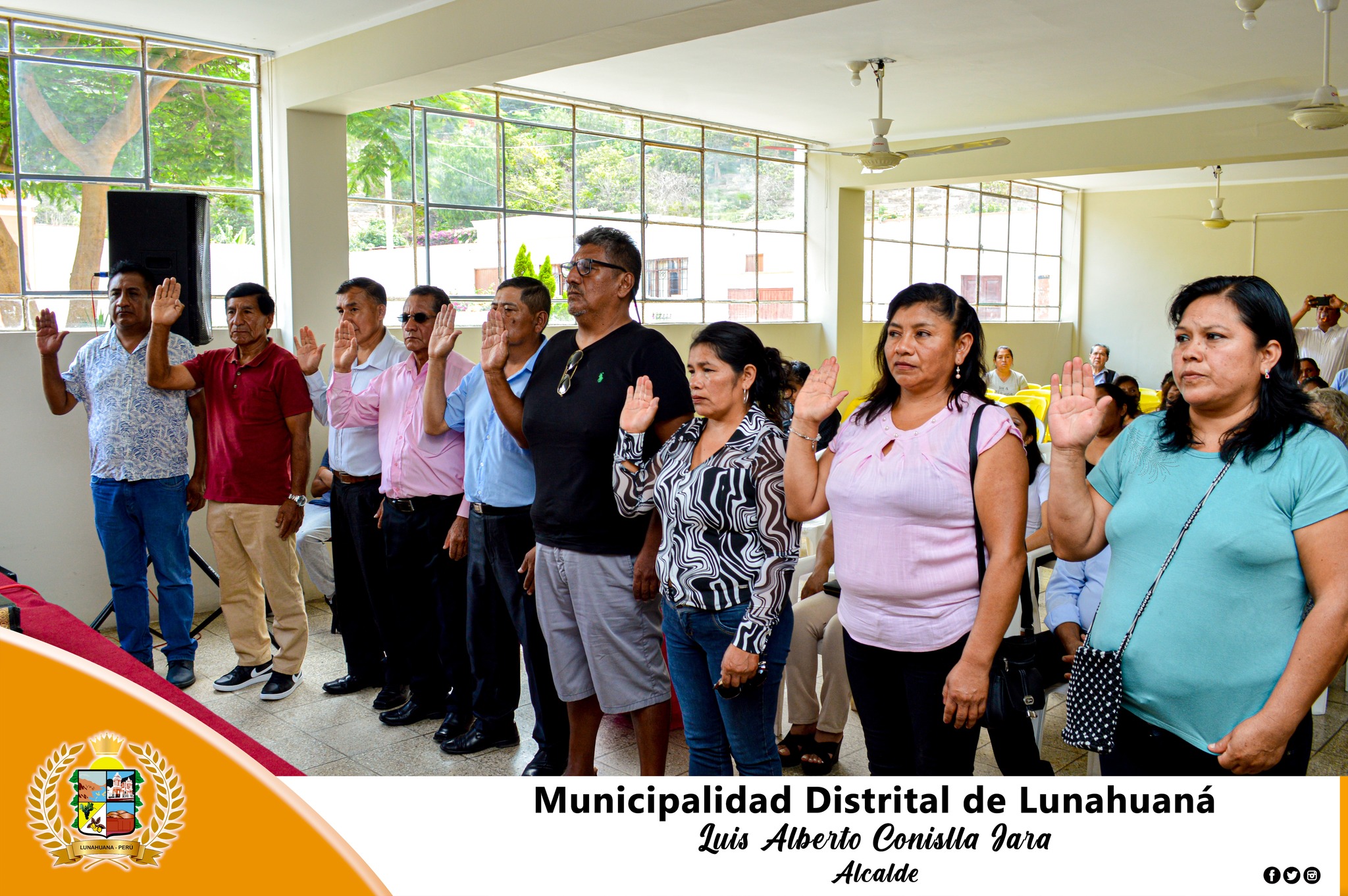 🟠Municipalidad Distrital de Lunahuaná realizó juramentación de los Agentes Municipales🟠