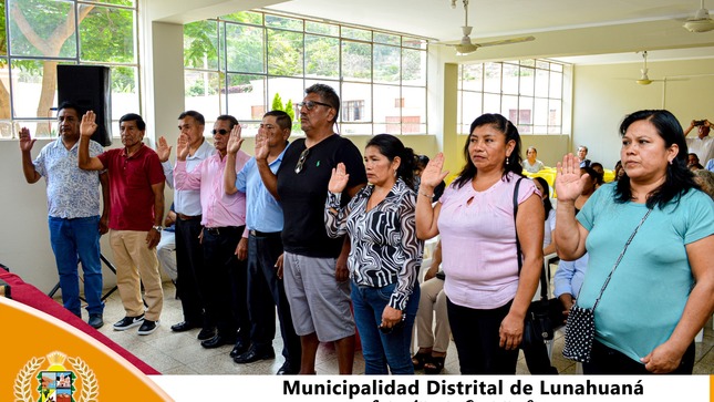 🟠Municipalidad Distrital de Lunahuaná realizó juramentación de los Agentes Municipales🟠