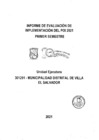 Vista preliminar de documento Informe de Evaluación de Implementación del POI 2021 - Primer Semestre