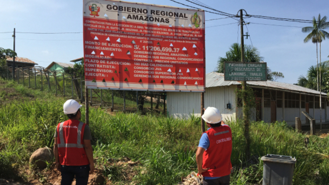 La Contraloría General advirtió situaciones que ponen en riesgo la calidad y vida útil de la obra de “Mejoramiento del servicio de transitabilidad vehicular en los jirones Iquitos, Amazonas, Francisco Bolognesi, Unkum Tukup Um, San Martín y la avenida Juan Velasco Alvarado del centro poblado del mismo nombre en el distrito de Nieva”, provincia de Condorcanqui.