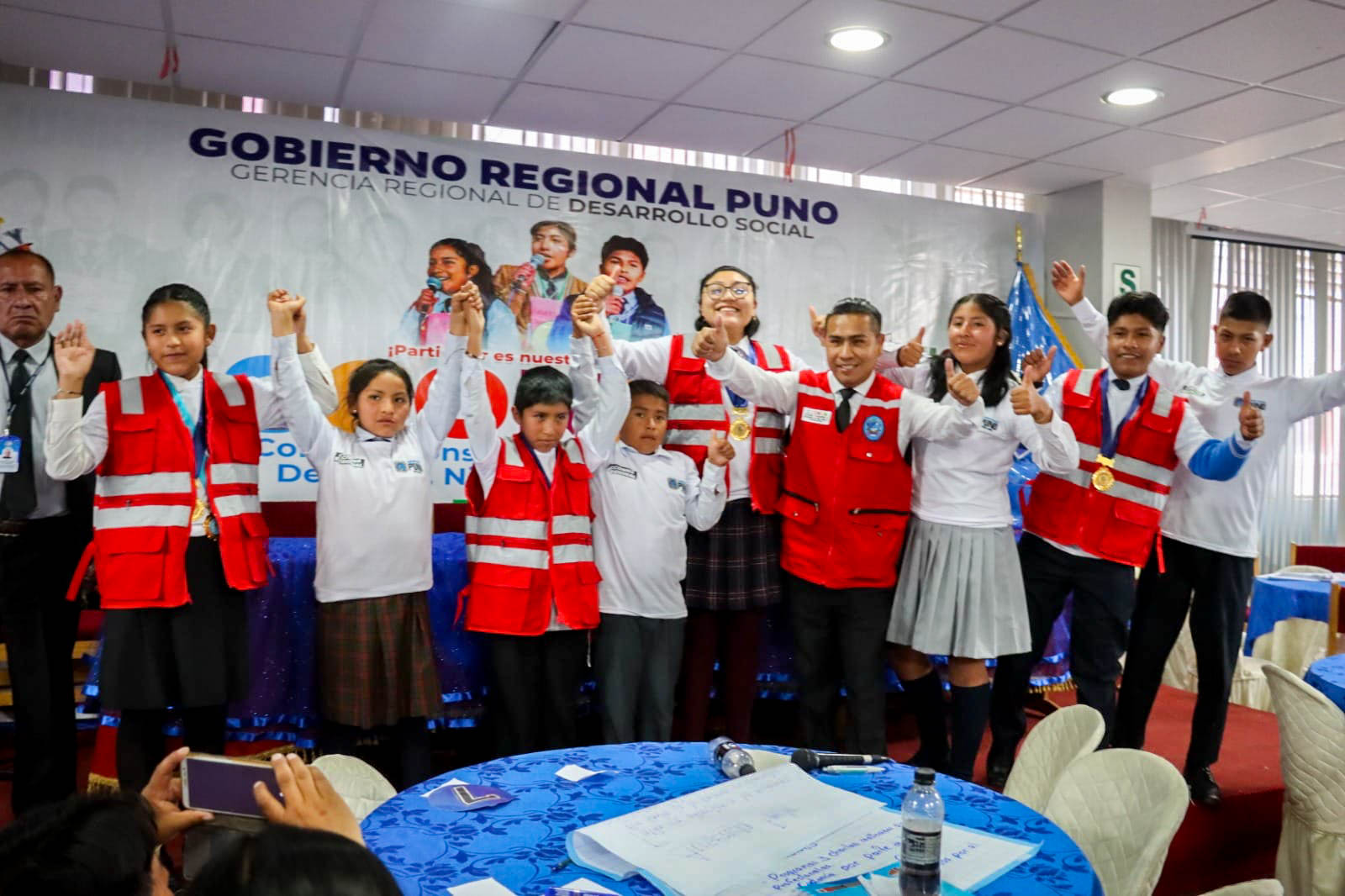 El “CCONNA REGIONAL 2023” como parte de sus miembros lo conforman los estudiantes de la provincia de Carabaya