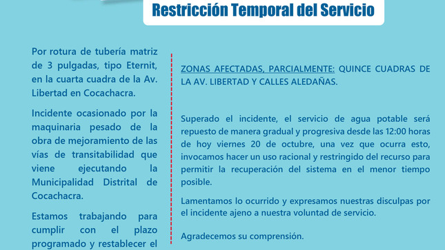 Restricción Temporal del Servicio
