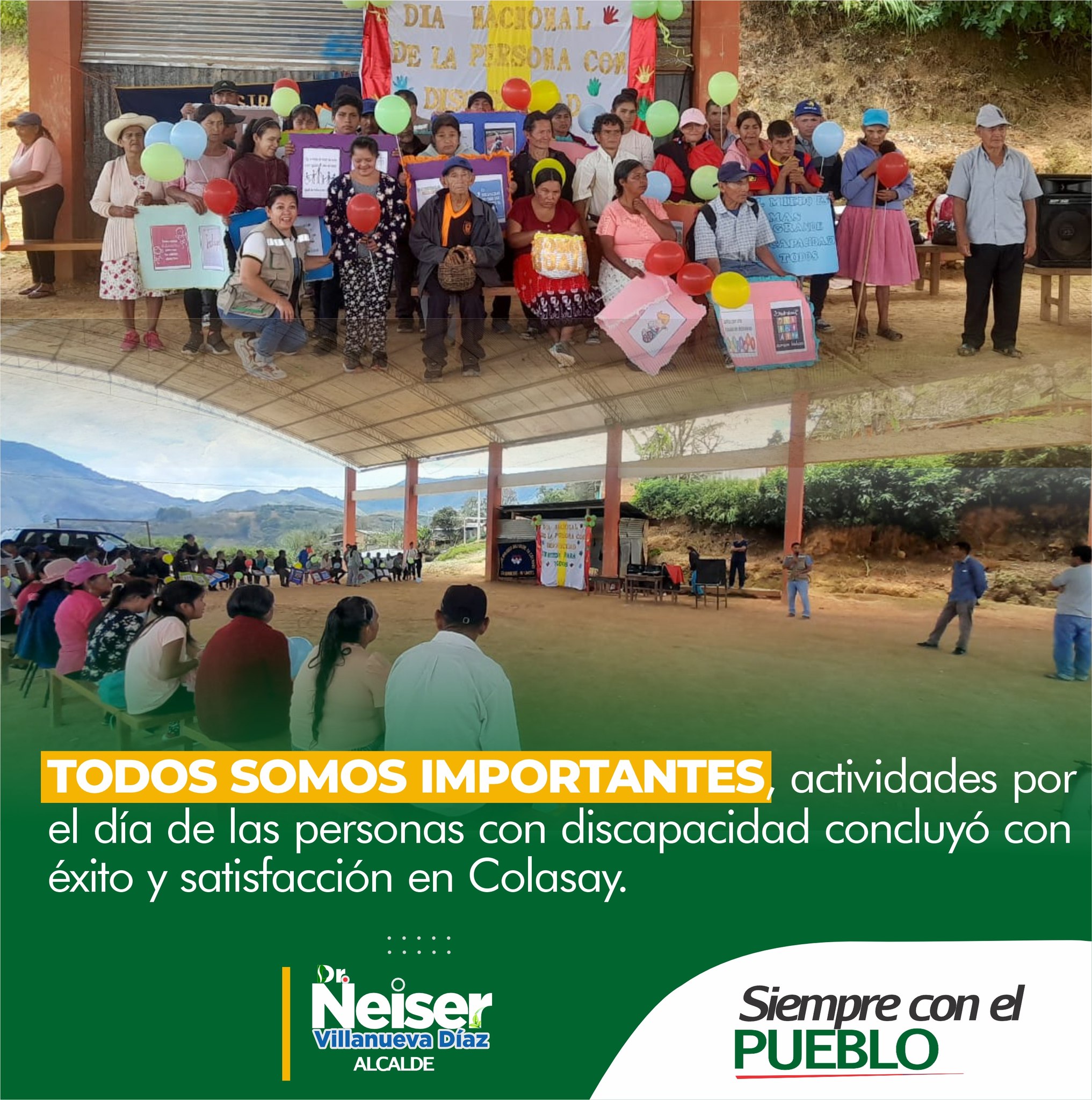 CELEBRACION POR EL DIA DEL NACIONAL DEL DISCAPACITADO