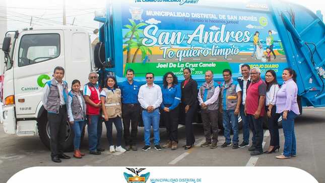 Entrega del Camión Compactador a la Municipalidad Distrital de San Andrés.