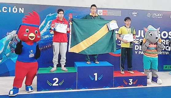 Tenemos Bi campeón nacional en JEDP 2023. Ismael Escalante Velásquez logró nueva medalla de oro en 100 metros estilo pecho