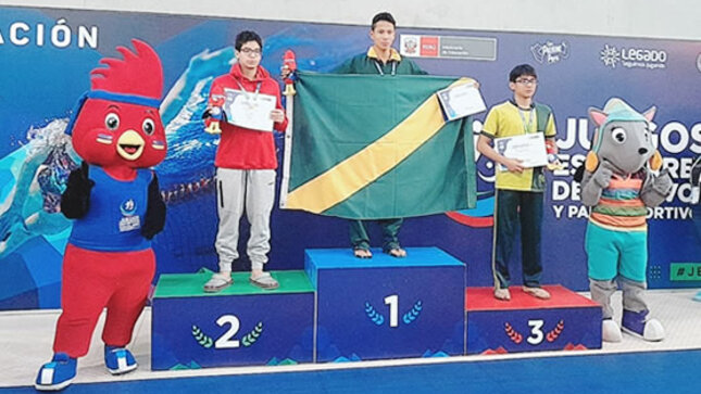 Tenemos Bi campeón nacional en JEDP 2023. Ismael Escalante Velásquez logró nueva medalla de oro en 100 metros estilo pecho