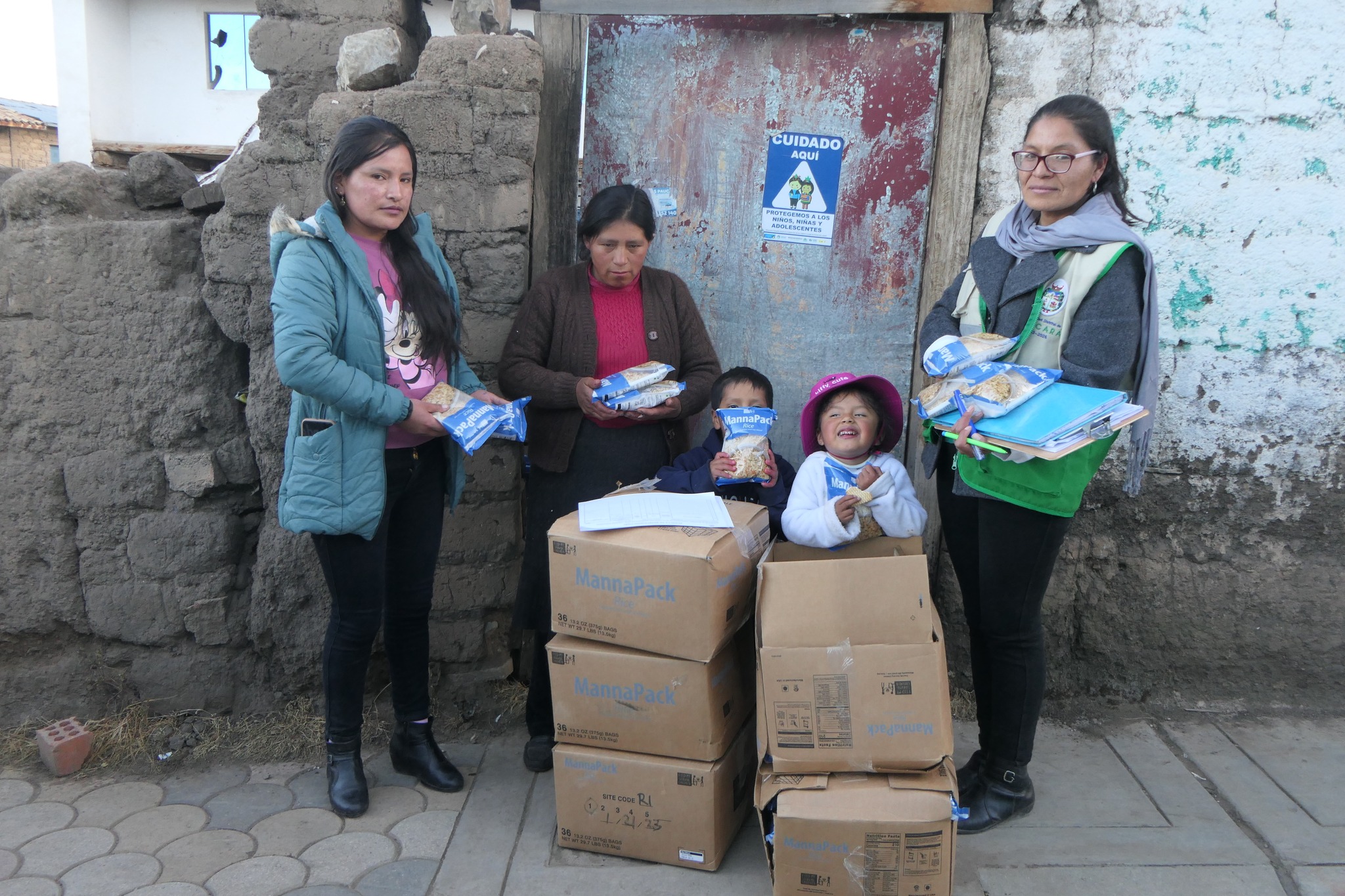 Para un buen desarrollo y crecimiento en los niños Arroz fortificado Manna Pack.
