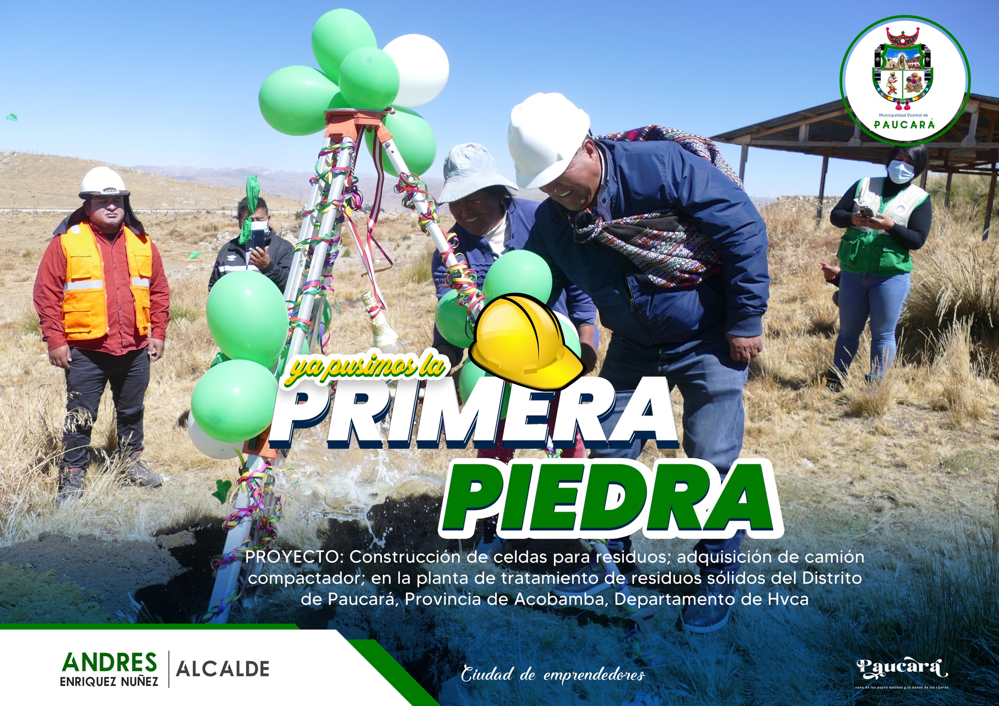 Primera piedra de construccion de celdas