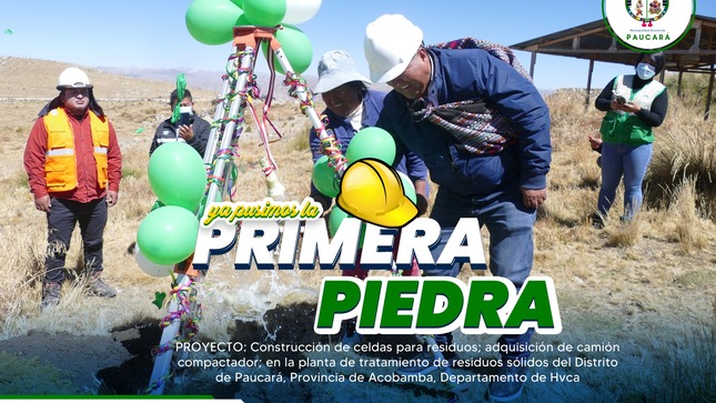 Primera piedra de construccion de celdas