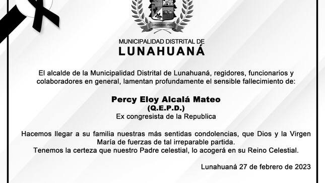 Condolencias