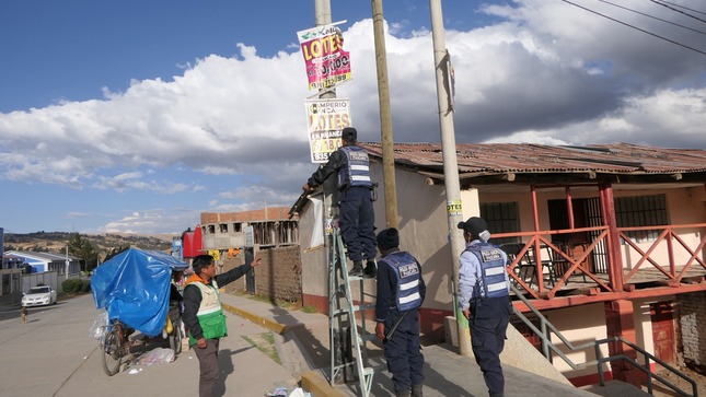 OJO:  TODA PUBLICIDAD INFORMAL SE PROCEDERA A RETIRAR DE TODO DEL RADIO URBANO DEL DISTRITO DE PAUCARÁ 