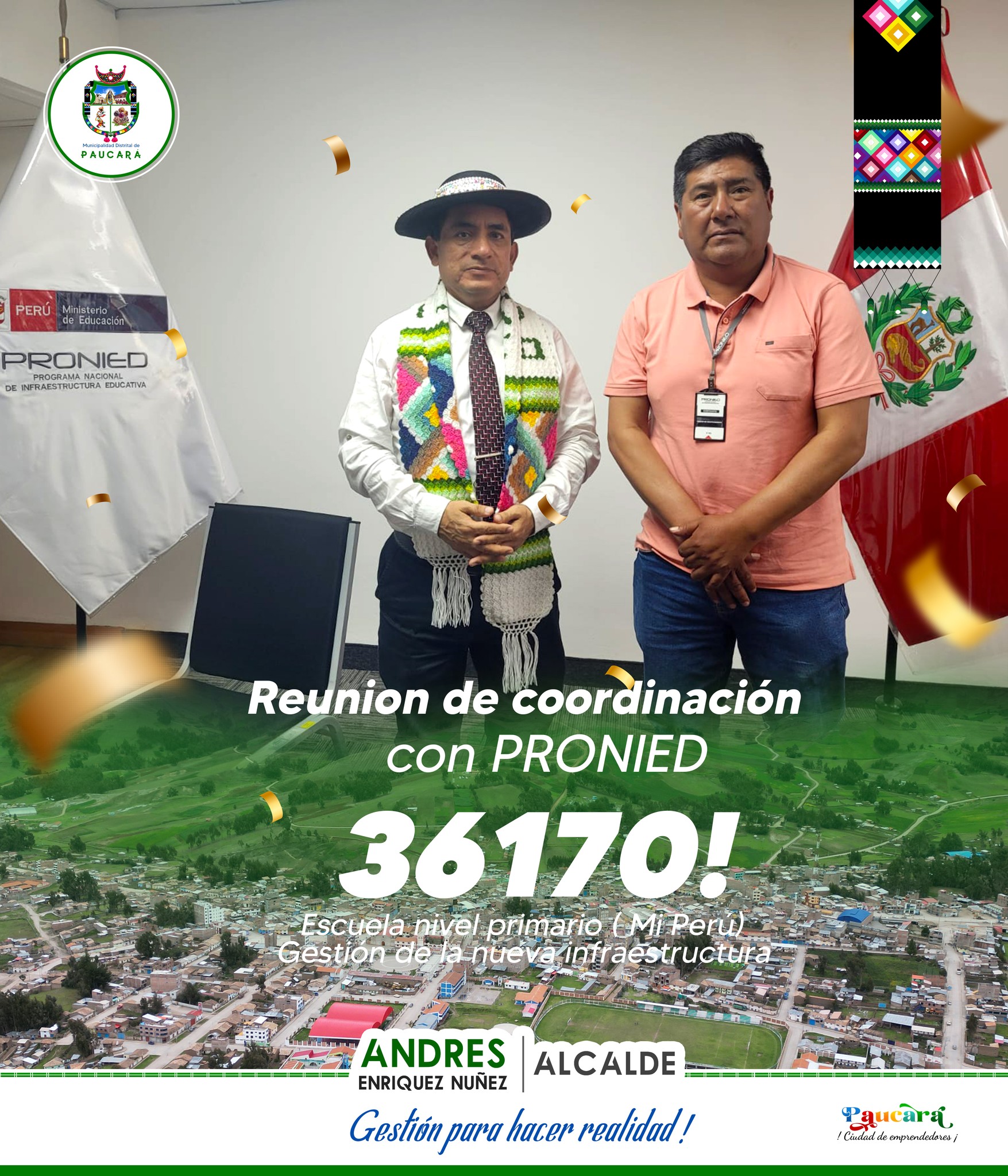 reunion de Coordiinacion con PRONIED