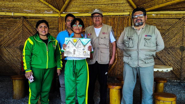 Premiacion en Ciudad Sagrada de Caral a escolares