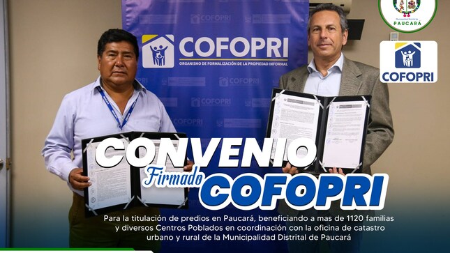 Formalización de los predios como es el  TÍTULO DE PROPIEDAD.