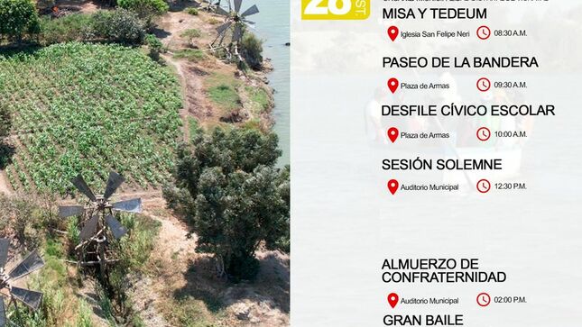 Programa por el 103° aniversario del Distrito de Vichayal