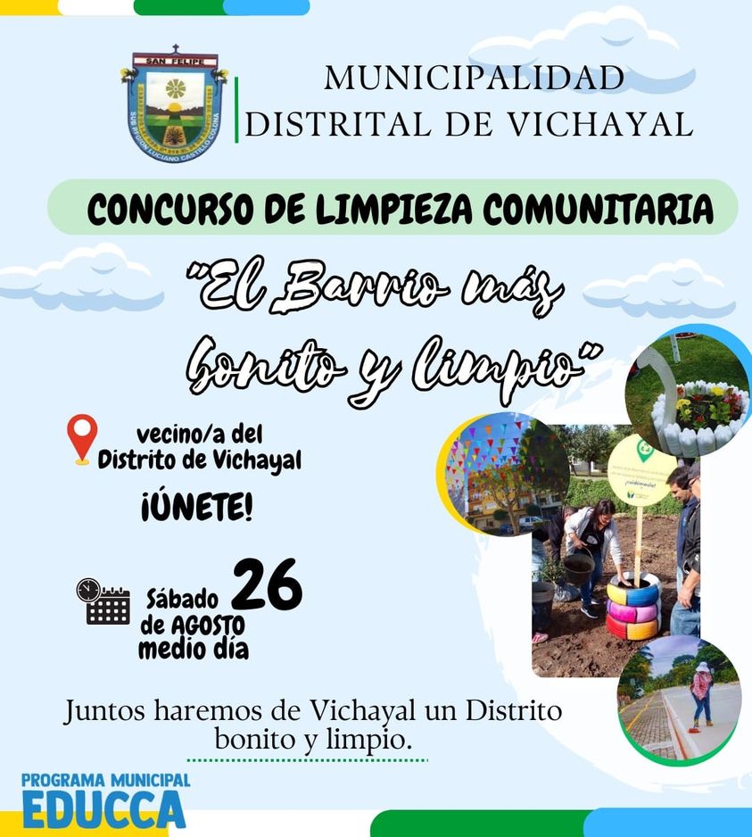 Concurso de Limpieza Comunitaria "El Barrio más bonito y limpio"