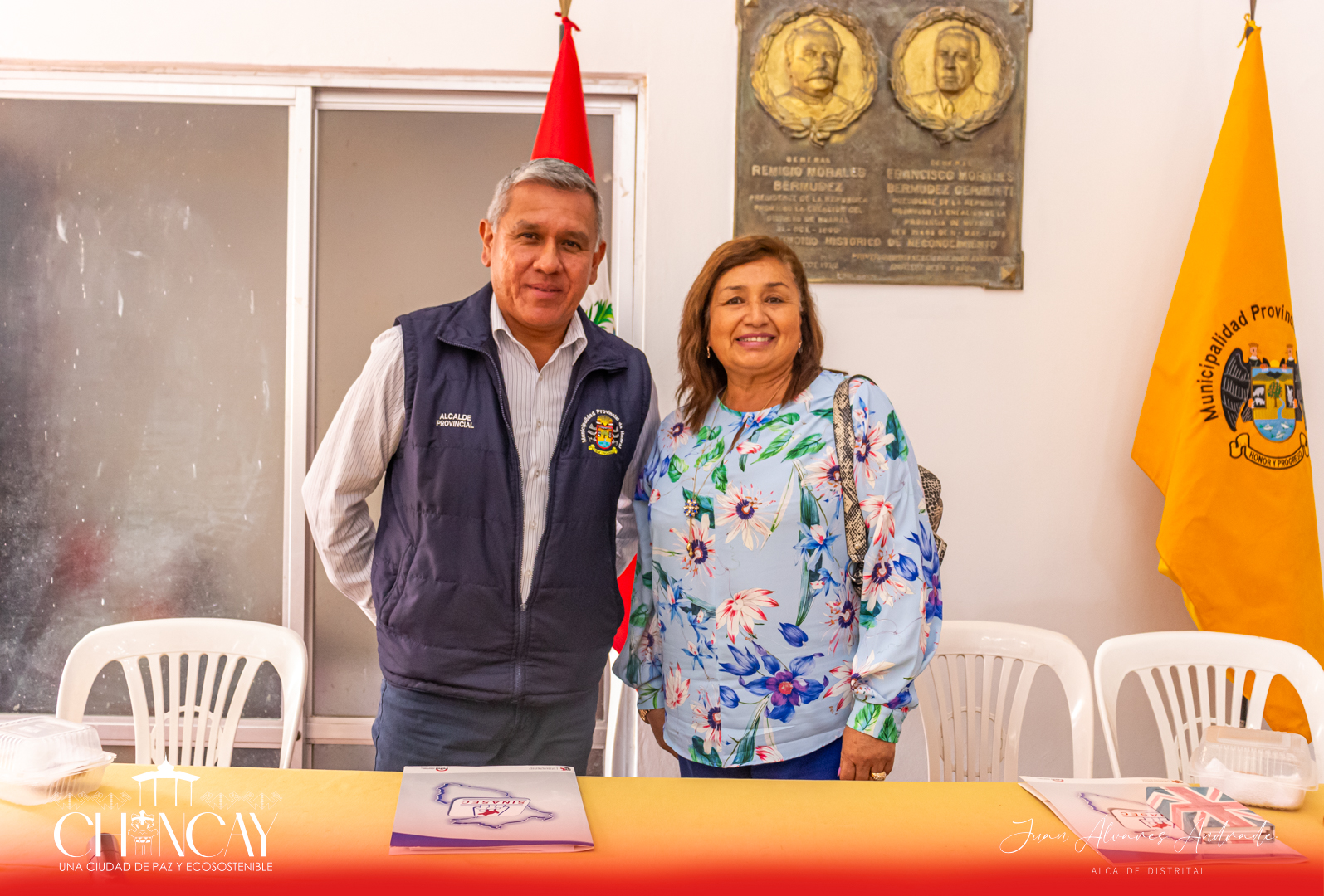 Esta importante reunión contó con la participación destacada de la alcaldesa (e) Giuliana Carrizales, en conjunto con el alcalde de la provincia, Fernando Cárdenas y los demás integrantes del COPROSEC