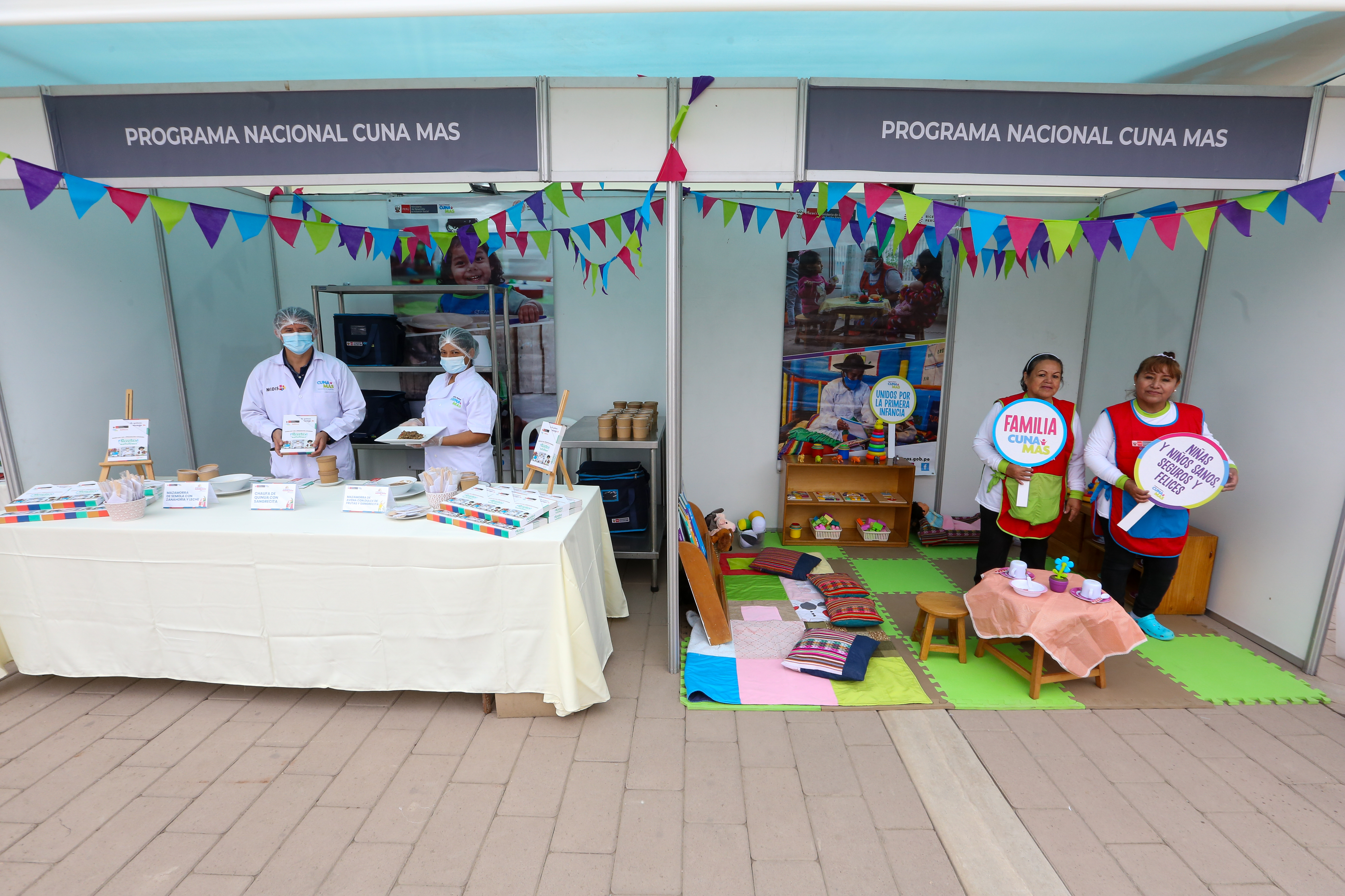 Cuna Más participa con stands informativos en inauguración de la XI Semana de la Inclusión Social