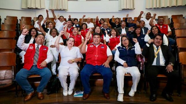 Gremios del sector Salud destacan cumplimiento de aumento salarial