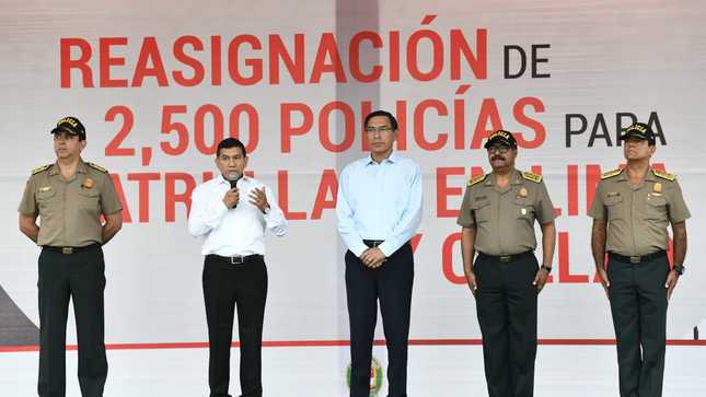 Más de 2,400 policías se suman al patrullaje preventivo en Lima y Callao.