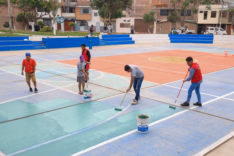 Personal de Servicios Generales y de Participación Vecinal, de la MPT, lidera estos trabajos.