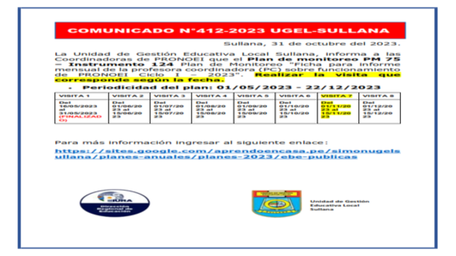 Comunicado Nº412-2023