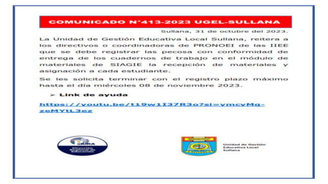 Comunicado N°413-2023