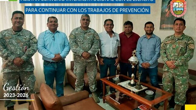 Alistan Convenio Interinstitucional Con El Ejército Para Continuar Con Los Trabajos De Prevención.