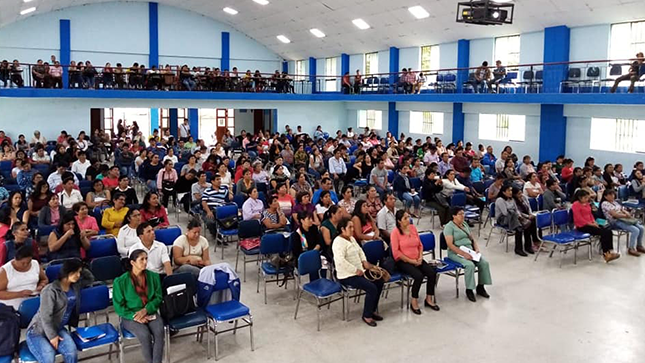La capacitación se realizó en el auditorio del Instituto Marcos Duran Martel