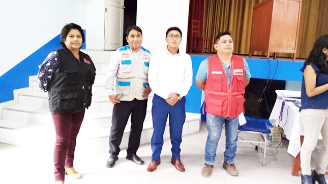 Representantes del Conadis, Oredis y Asociación Pintando Vidas