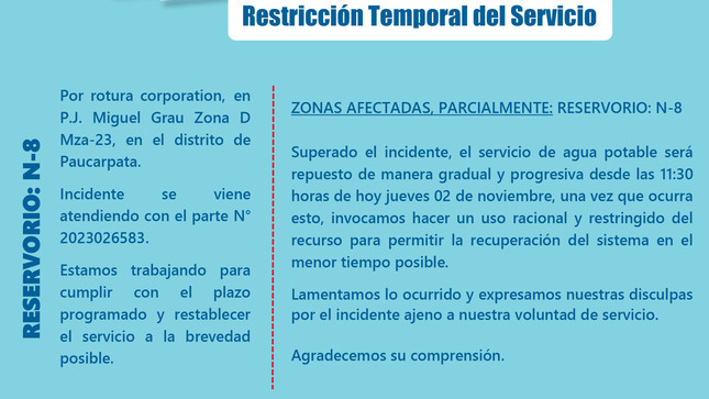 Restricción Temporal del Servicio