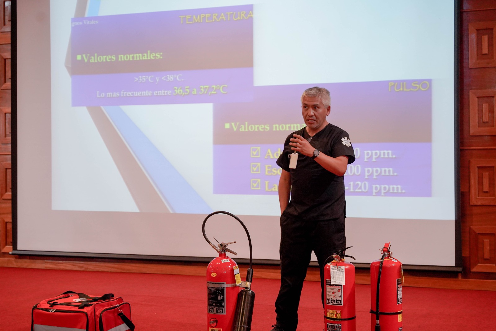 Con éxito se realizo el Taller Presencial en Primeros Auxilios, Amago de Incendios y Otros