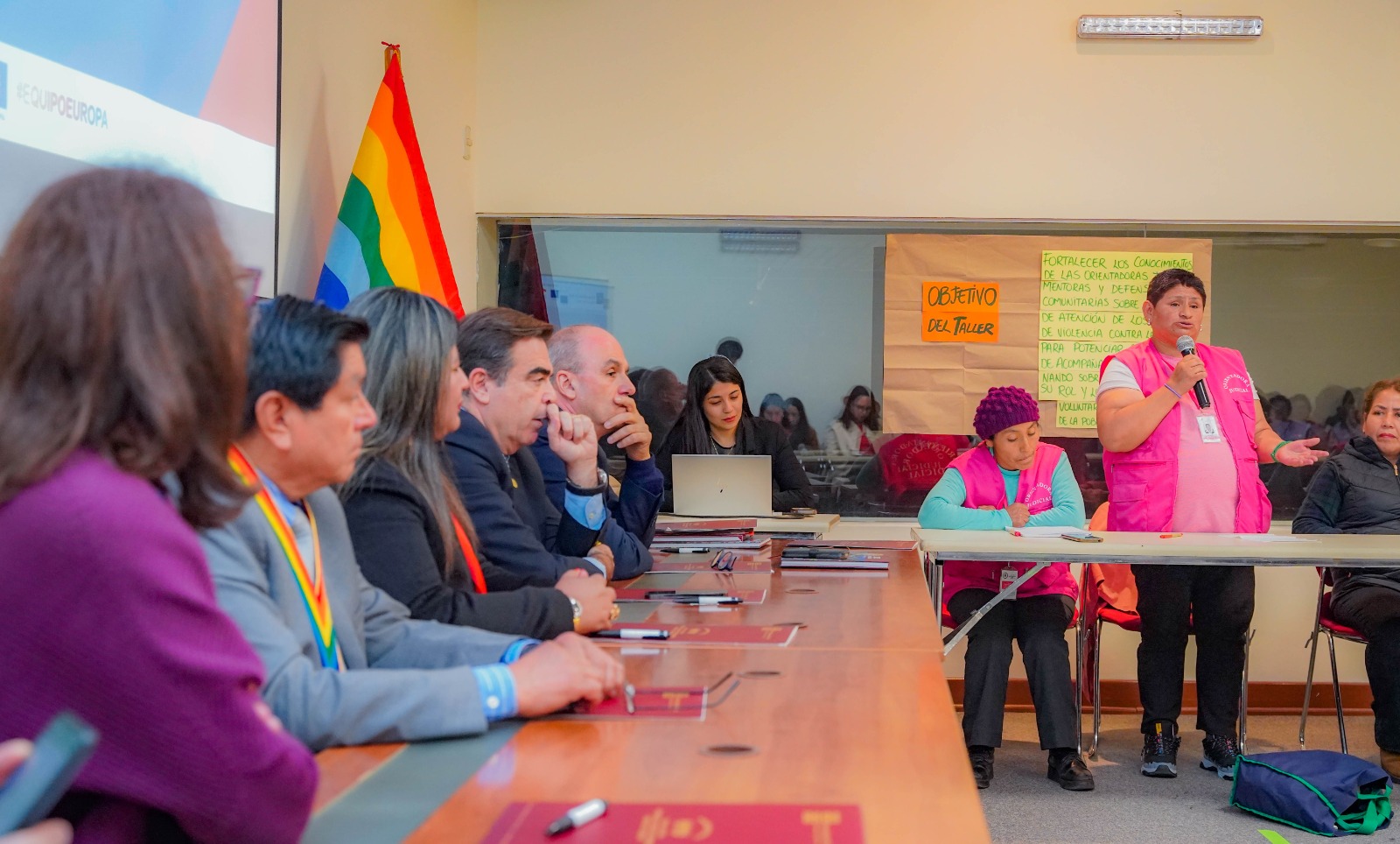 Delegación de la Unión Europea y autoridades regionales visibilizan contribución de lideresas comunitarias en el acceso de justicia