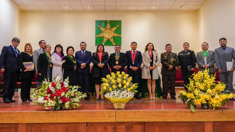 Presidenta de la Corte de Cusco participó en la Ceremonia por el 130° Aniversario de Fundación del Ilustre Colegio de Abogados