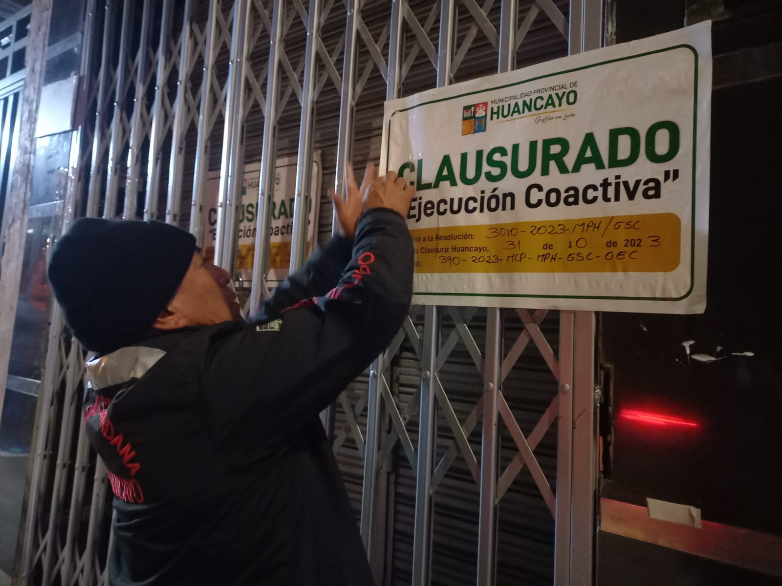 La sanción se dio cumplimiento al instante por la Oficina de Ejecución Coactiva